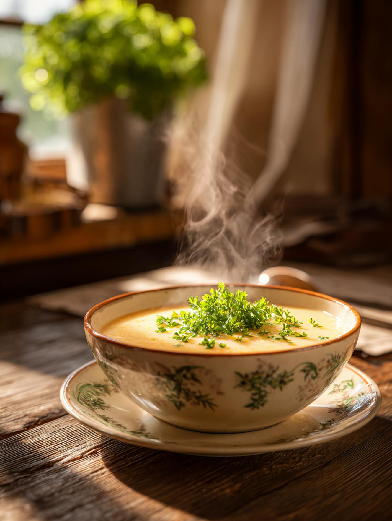 Erdäpfelrahmsuppe aus Omas Suppentopf