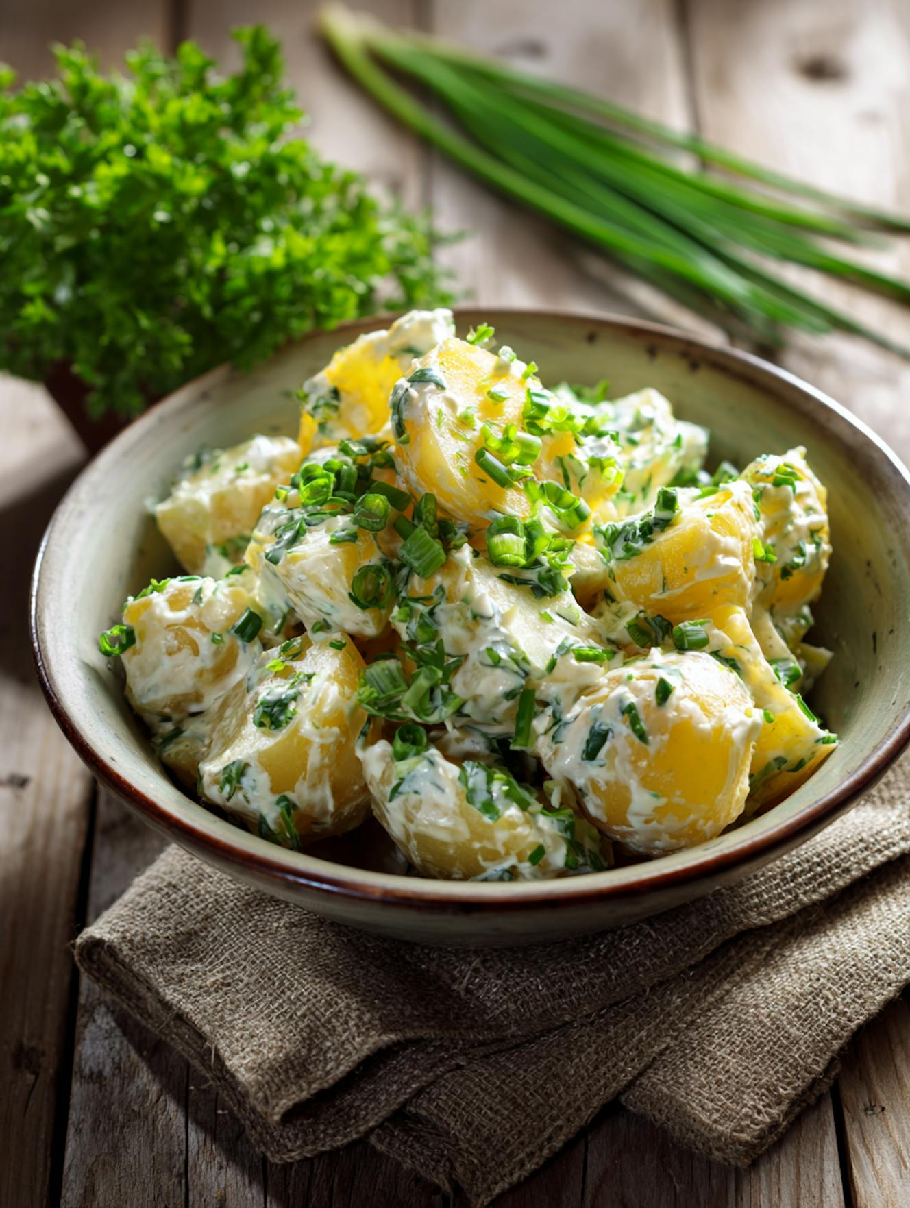 Kartoffel kuesst Joghurt