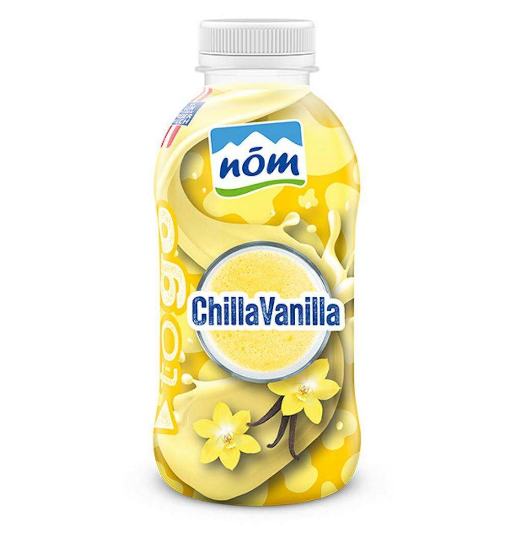 NÖM to go Vanillemilch in der 450 g Flasche neu