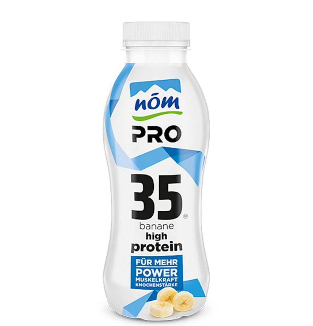 NÖM PRO Proteindrink Banane in der 350 g Flasche neu