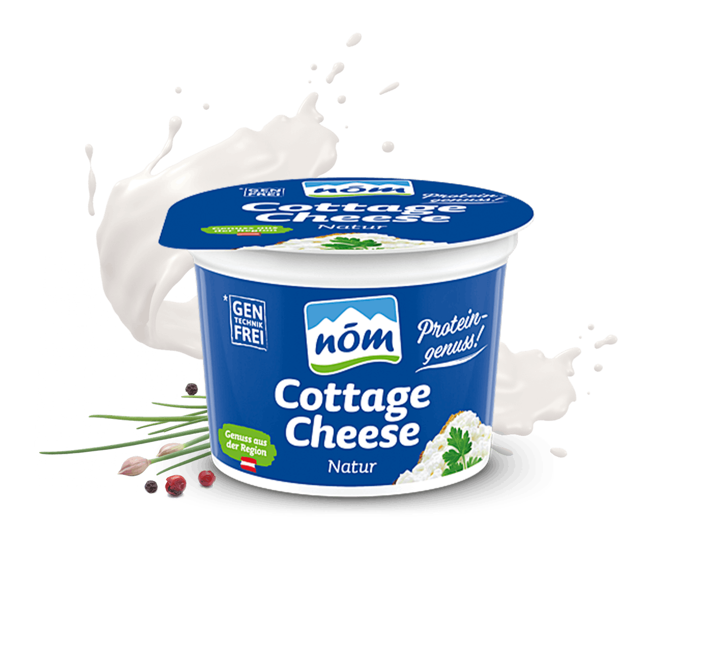 NÖM Cottage Cheese natur im 200 g Becher mit Schnittlauch