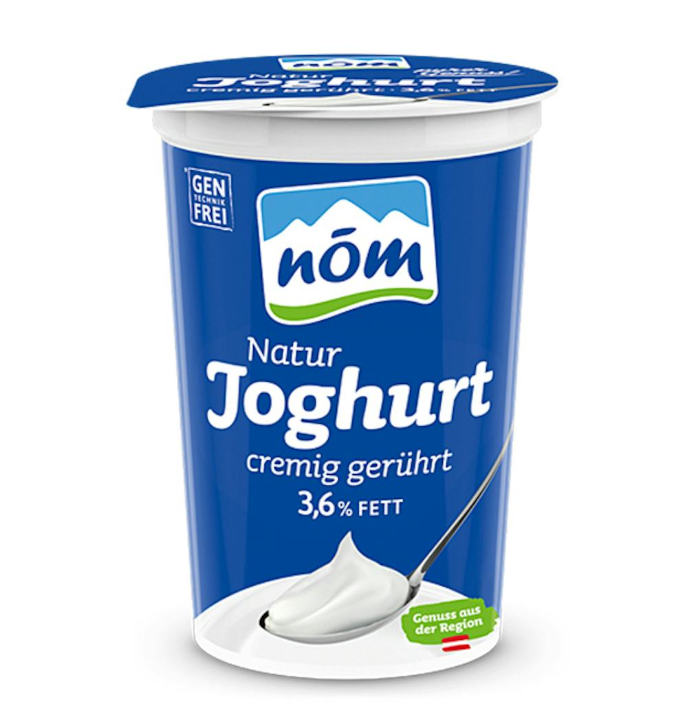 NÖM Natur Joghurt cremig gerührt 3, 6 % Fett im 250 g Becher