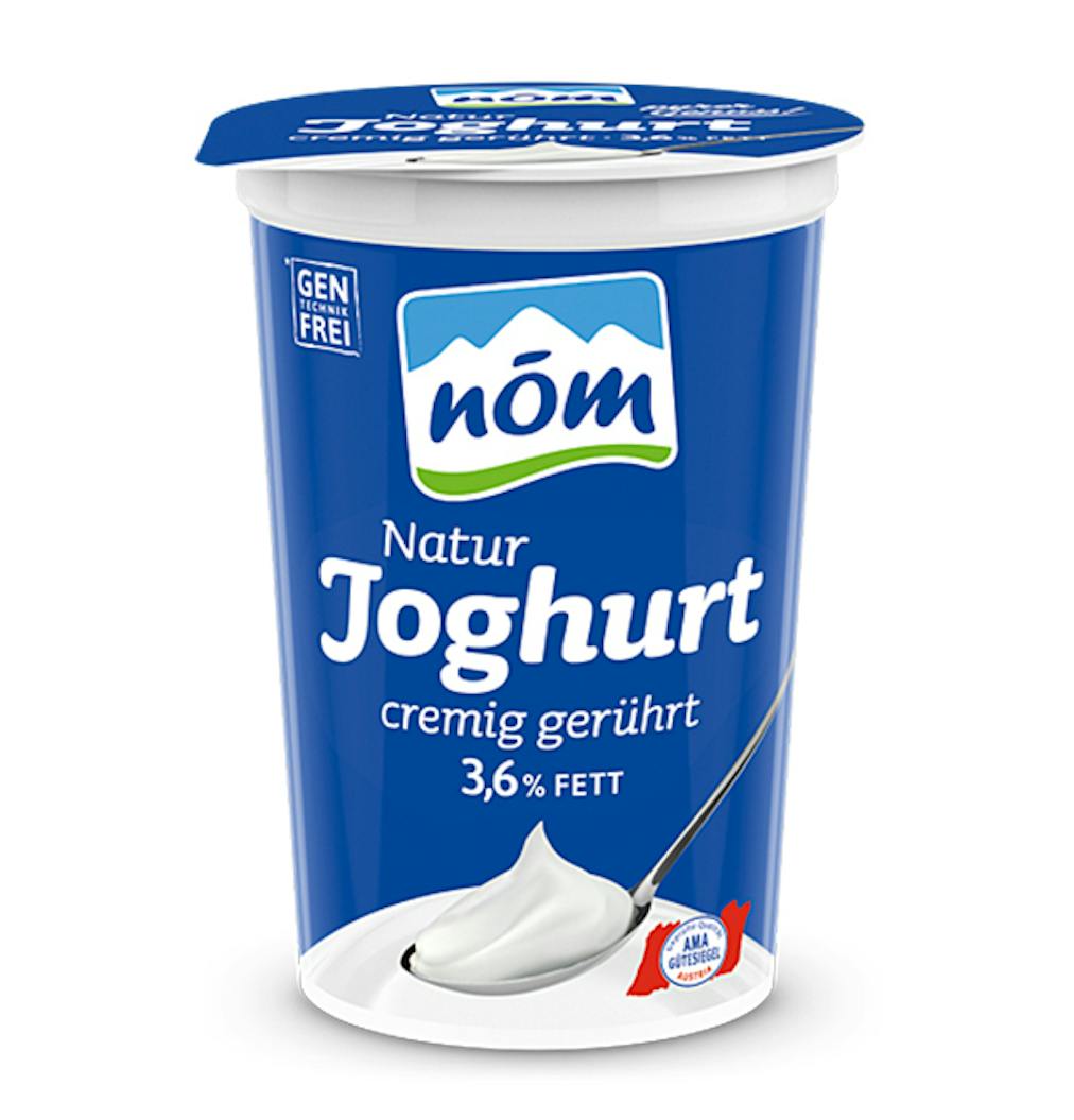 NÖM Natur Joghurt cremig gerührt 3, 6 % Fett im 250 g Becher