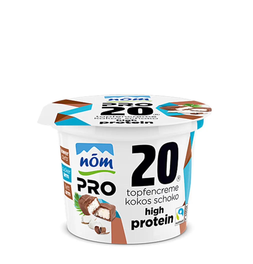 NOEM PRO Topfencreme Kokos Schoko im 235 g Becher Thumbnail