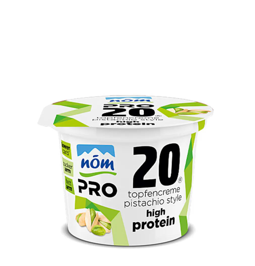 NOEM PRO Topfencreme Pistazie im 235 g Becher