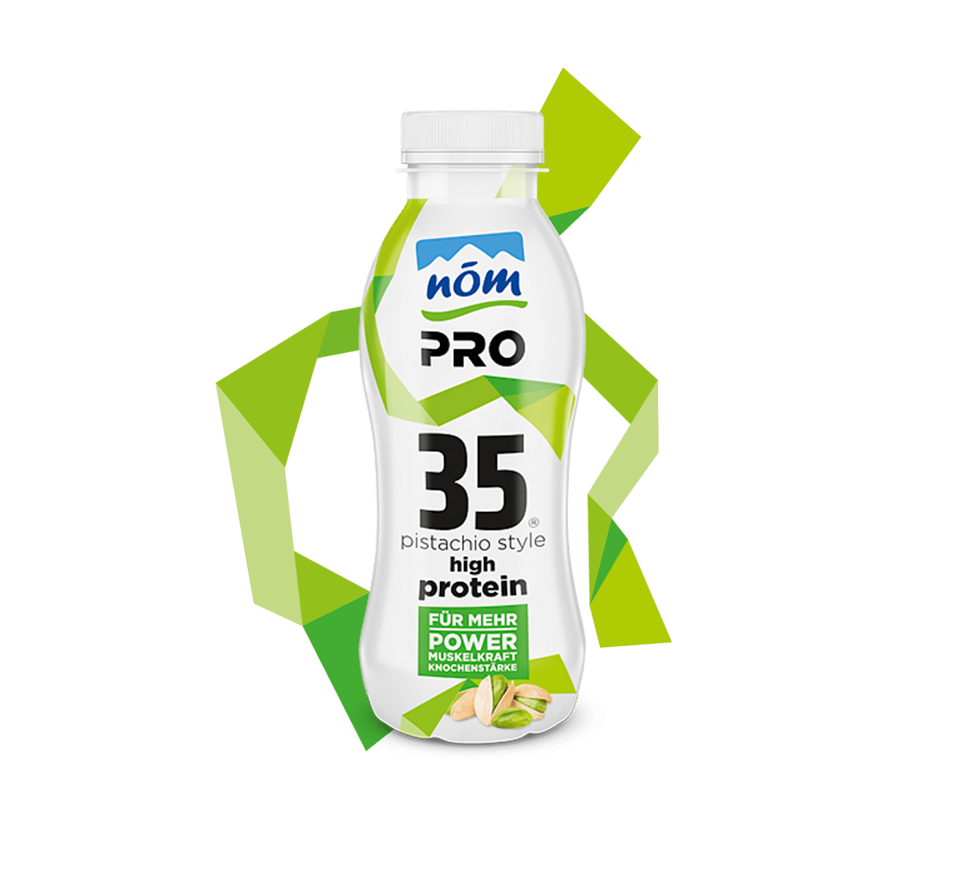 NÖM PRO Drink Pistazie mit Banderole inklusive Kachel NÖM PRO Drink Pistazie mit Banderole inklusive Kachel