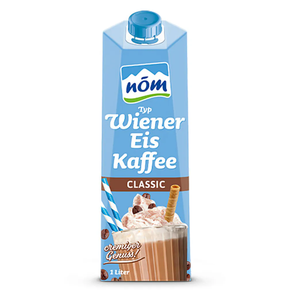 NÖM Typ Wiener Eis Kaffee Classic in der 1 Liter Packung