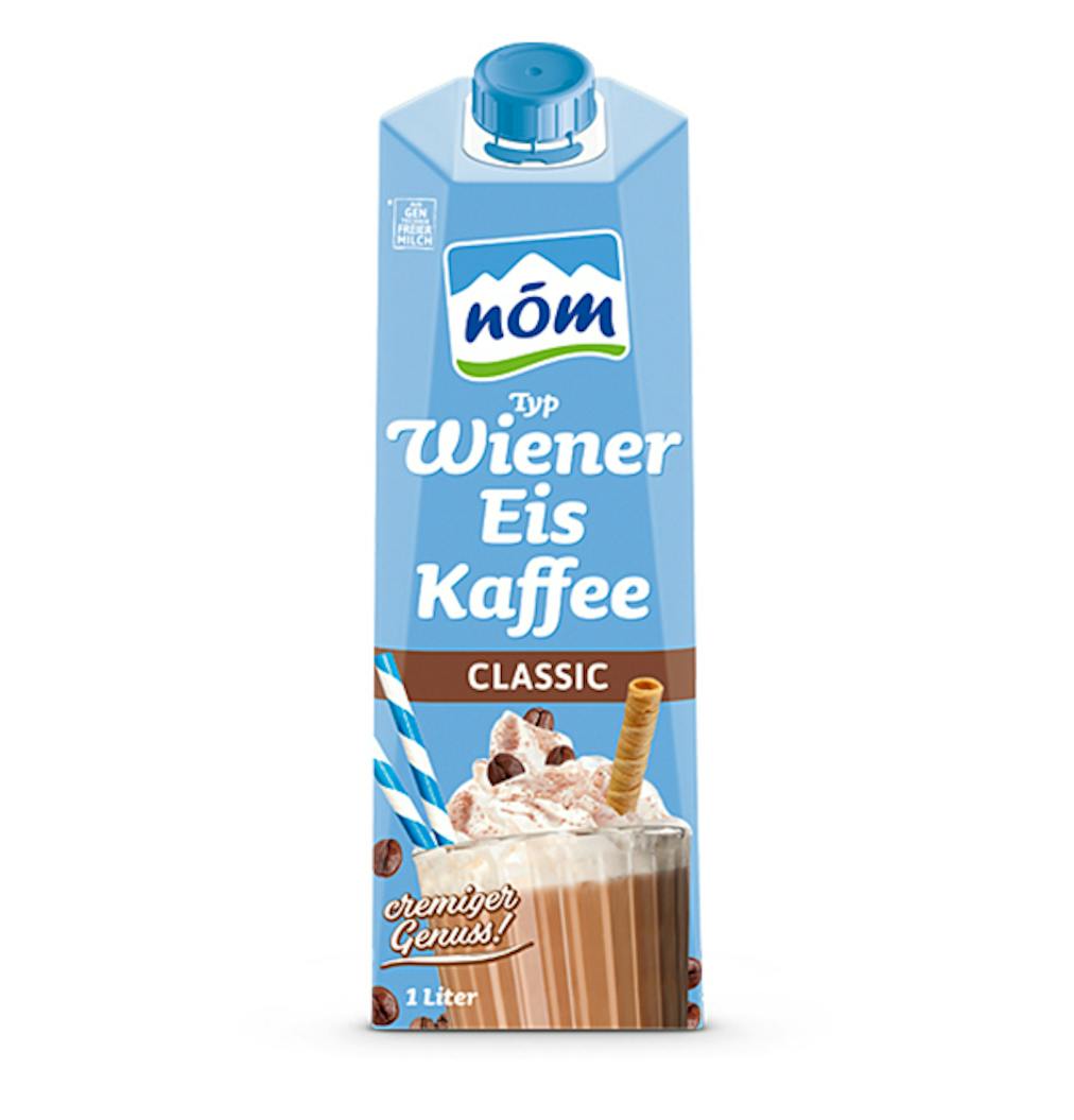 NÖM Typ Wiener Eis Kaffee Classic in der 1 Liter Packung