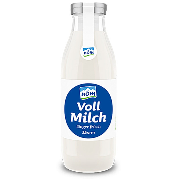 NÖM Vollmilch Glasflasche