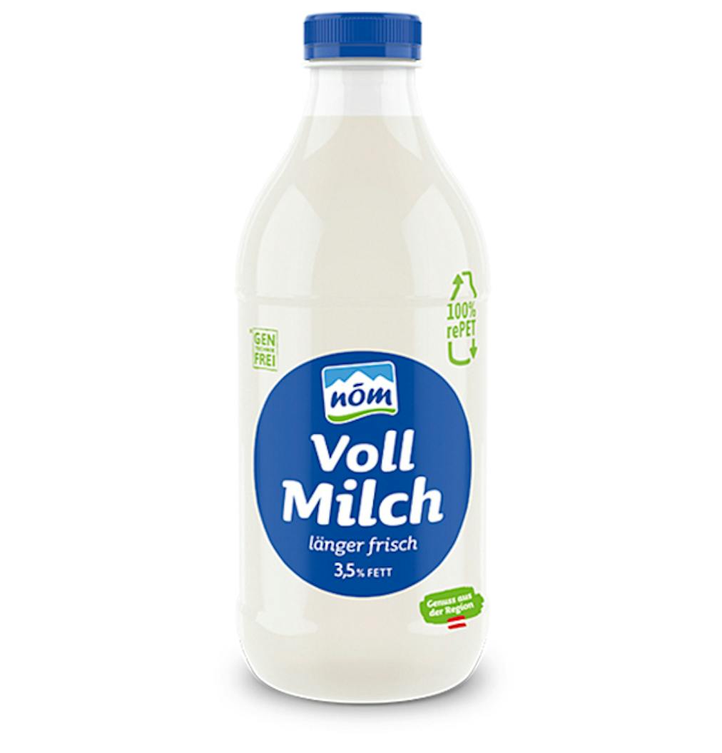 NÖM Vollmilch länger frisch in der 1 Liter PET Flasche