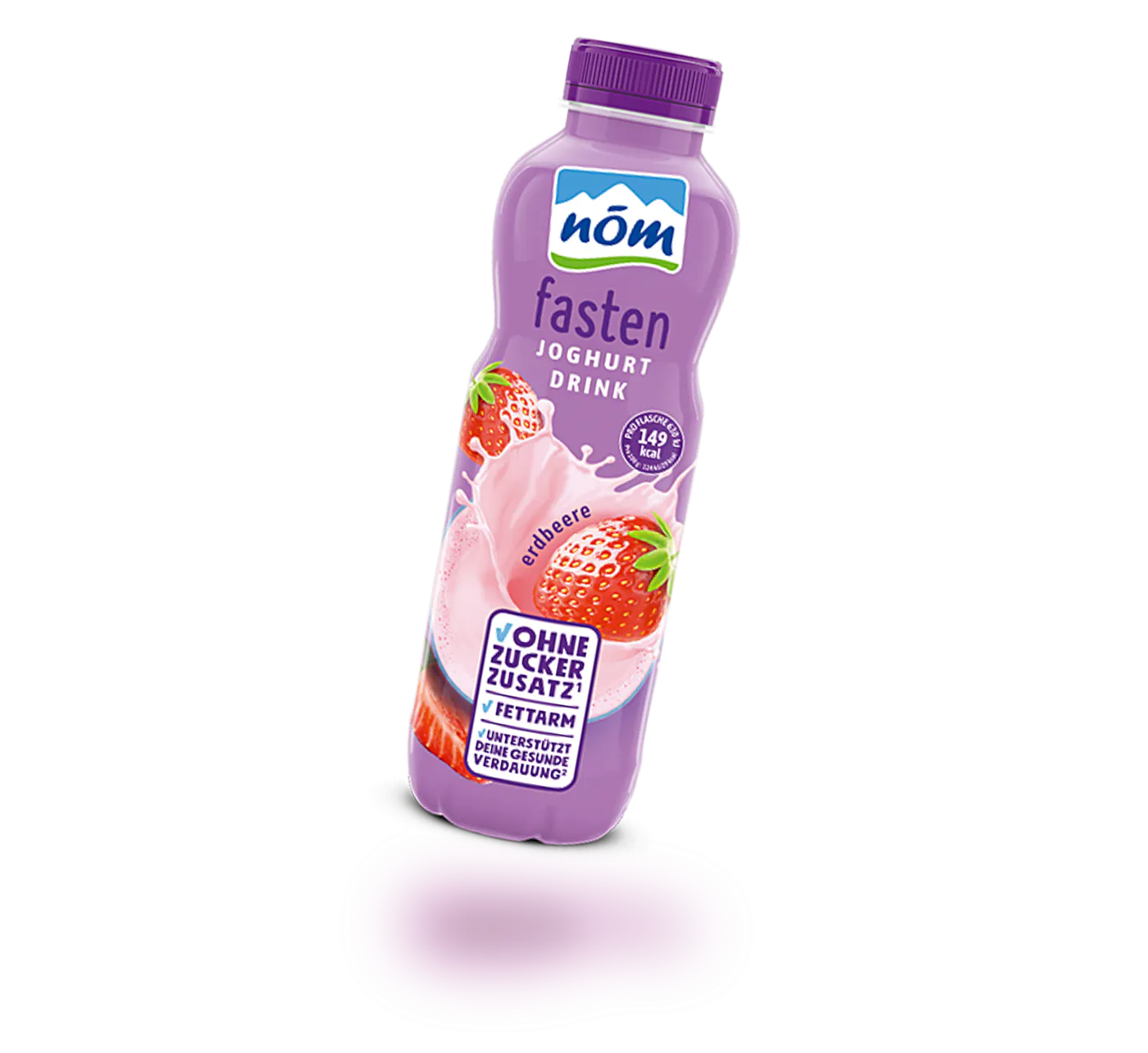 NÖM fasten Joghurtdrink Erdbeere in der 500 g Flasche neu