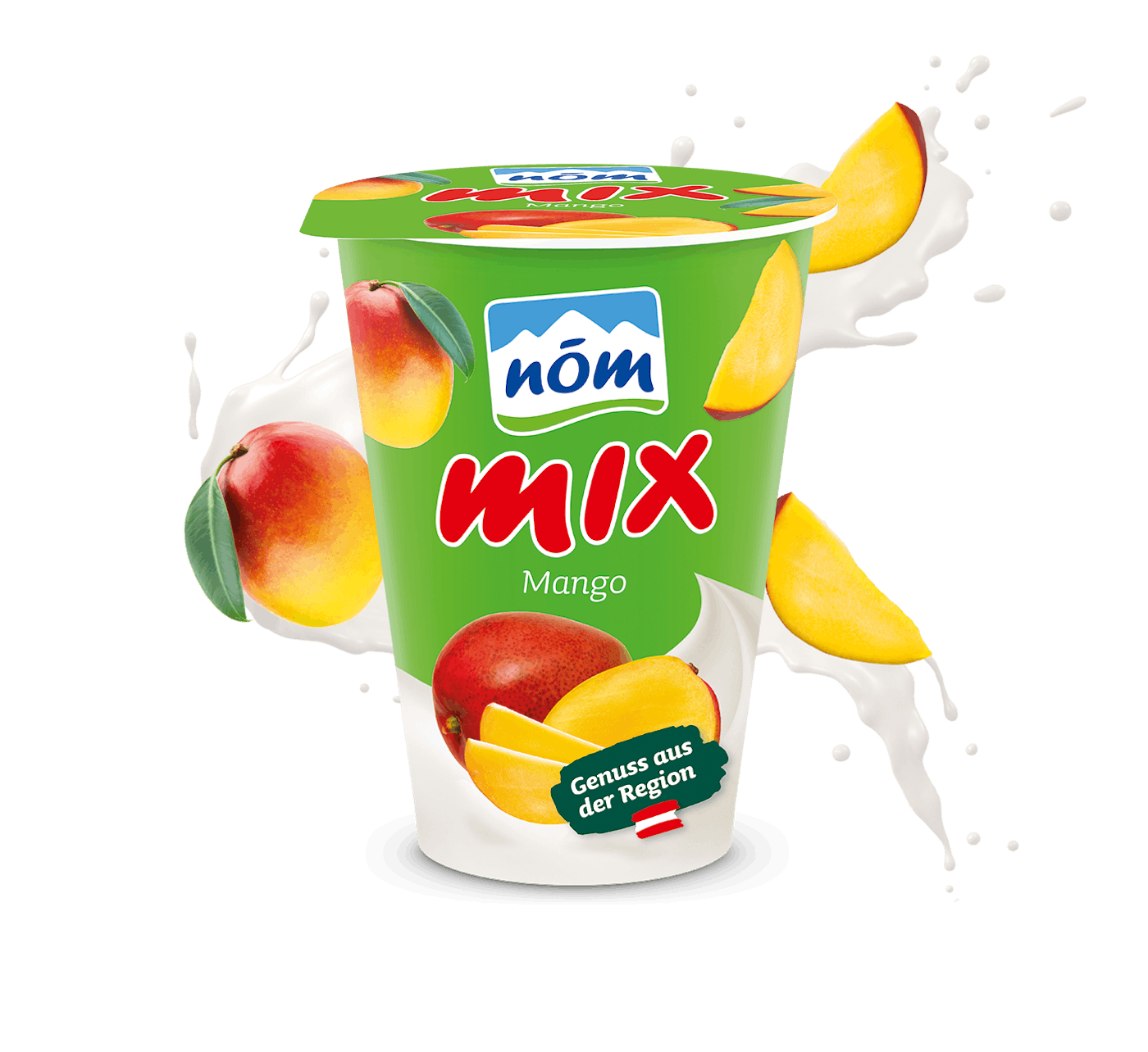 NÖM mix Mango im Becher mit Früchten