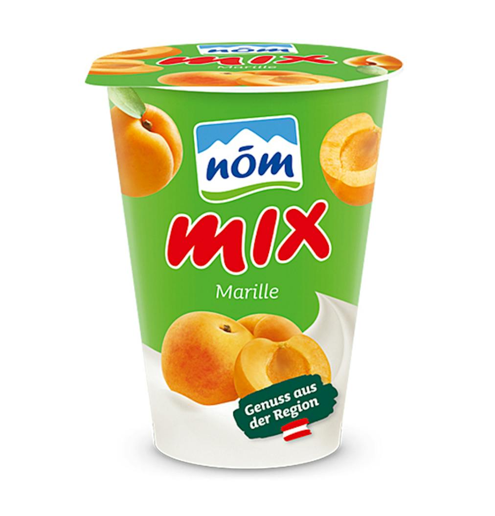 NÖM mix Marille im 180 g Kartonmantelbecher