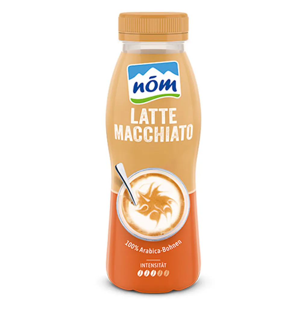 NÖM to go Latte Macchiato in der 250 ml Flasche
