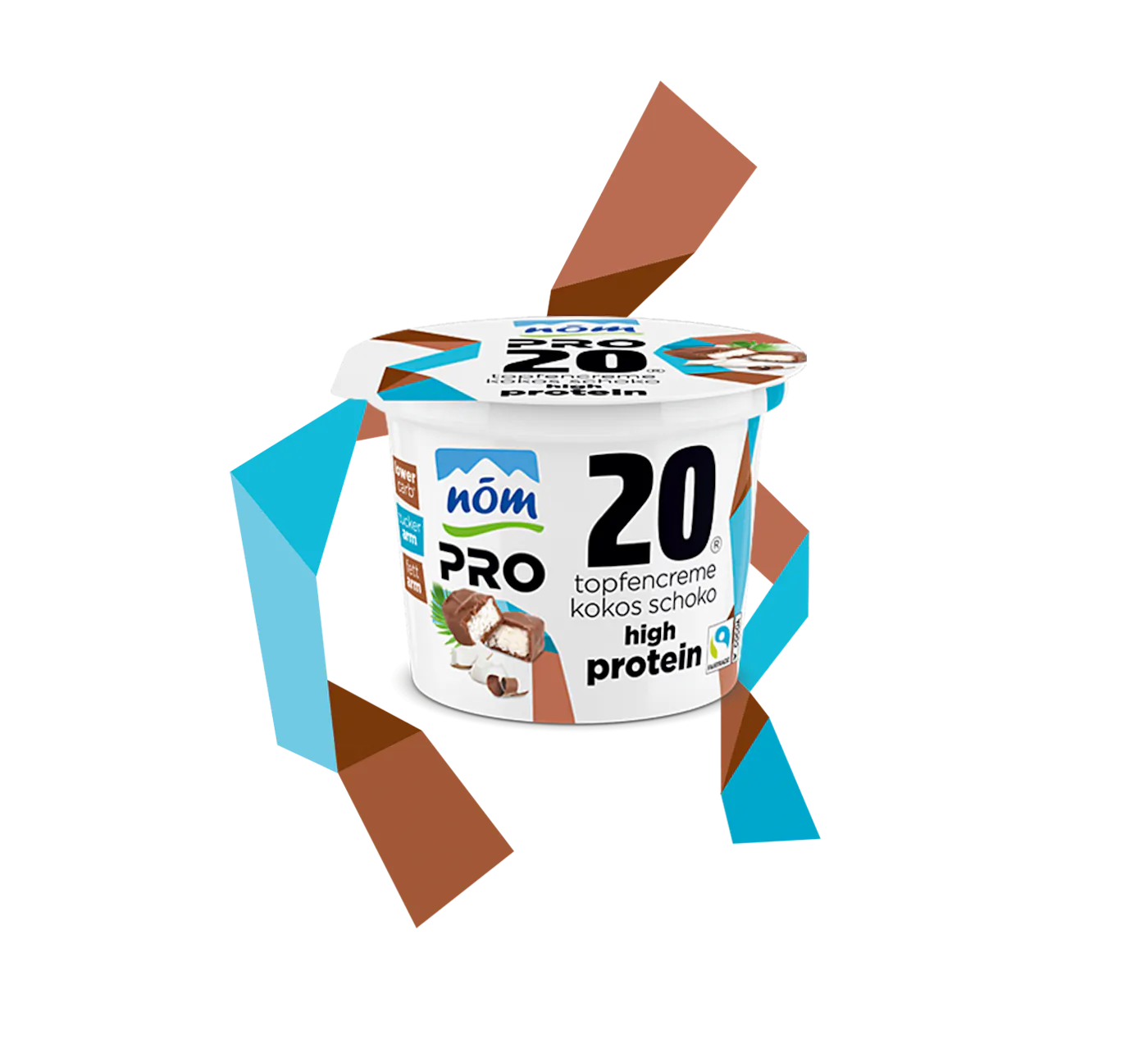 NOEM PRO Topfencreme Kokos Schoko high Protein inklusive Banderole NOEM PRO Topfencreme Kokos Schoko high Protein inklusive Banderole