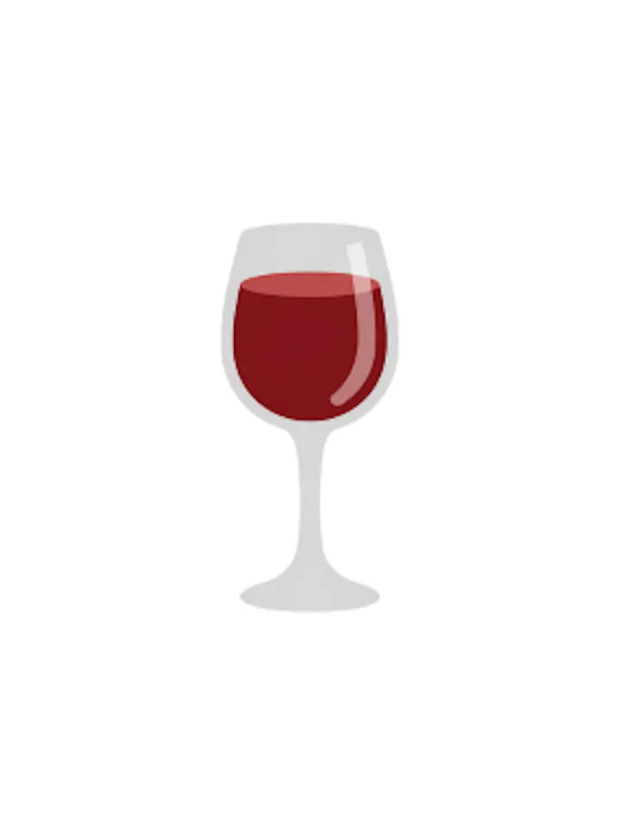 Illustration von einem Glas Rotwein