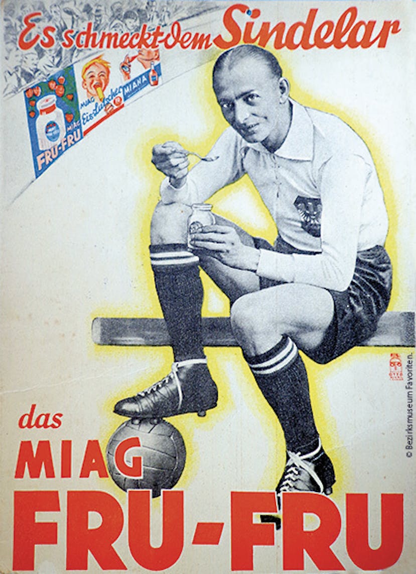 fru fru Reklametafel mit Otto Löbl fru fru Reklametafel mit Otto Löbl