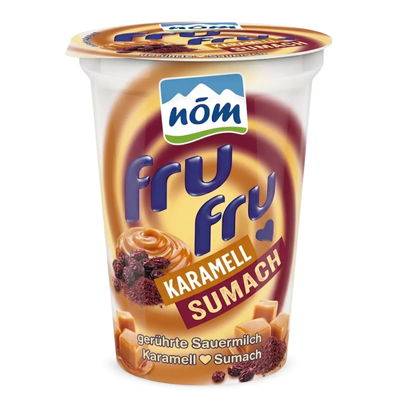 fru fru KI-Generierter Packshot: Karamell und Sumach