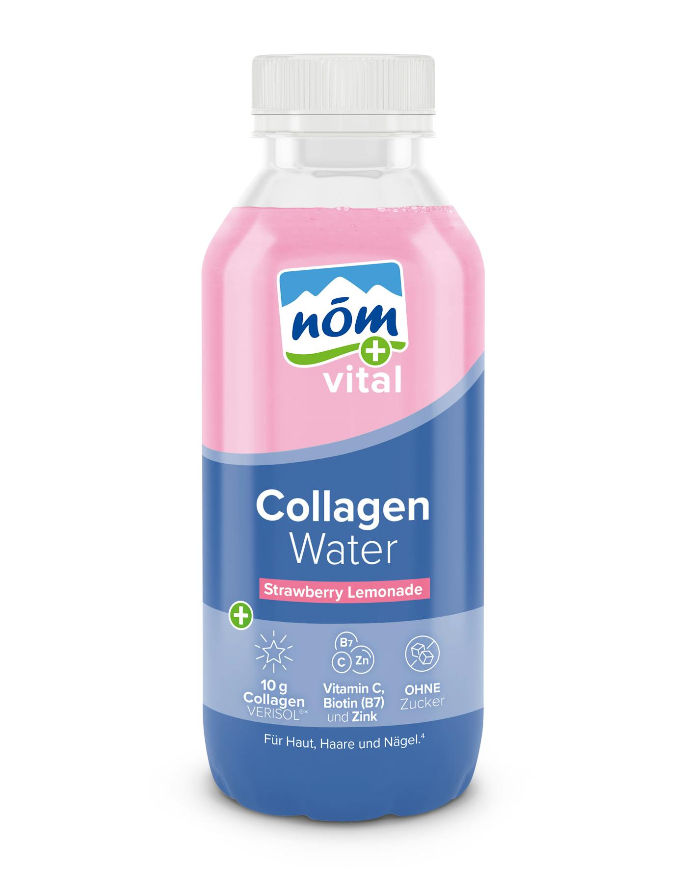 NÖM vital Collagen Water 385ml Strawberry Lemonade